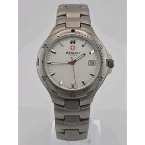 Wenger Swiss Army - Mens 38mm Slim Watch - W9950 - ALL Titanium - FLAWS READ